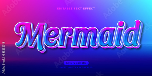 Mermaid text effect