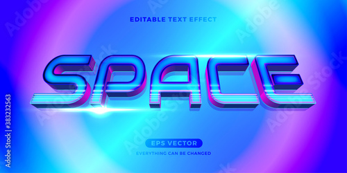 Space text effect