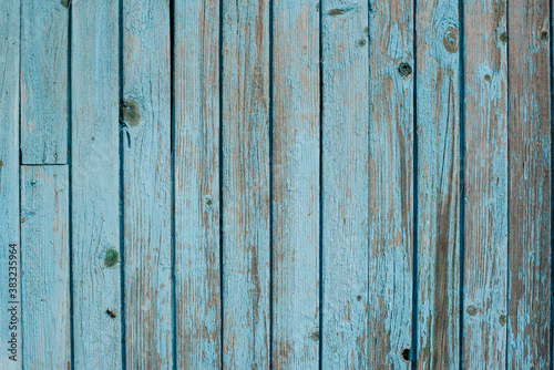 old wooden blue wall 