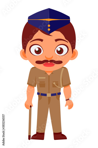 Indian, Man, Police, Constable, Indian Police Service,