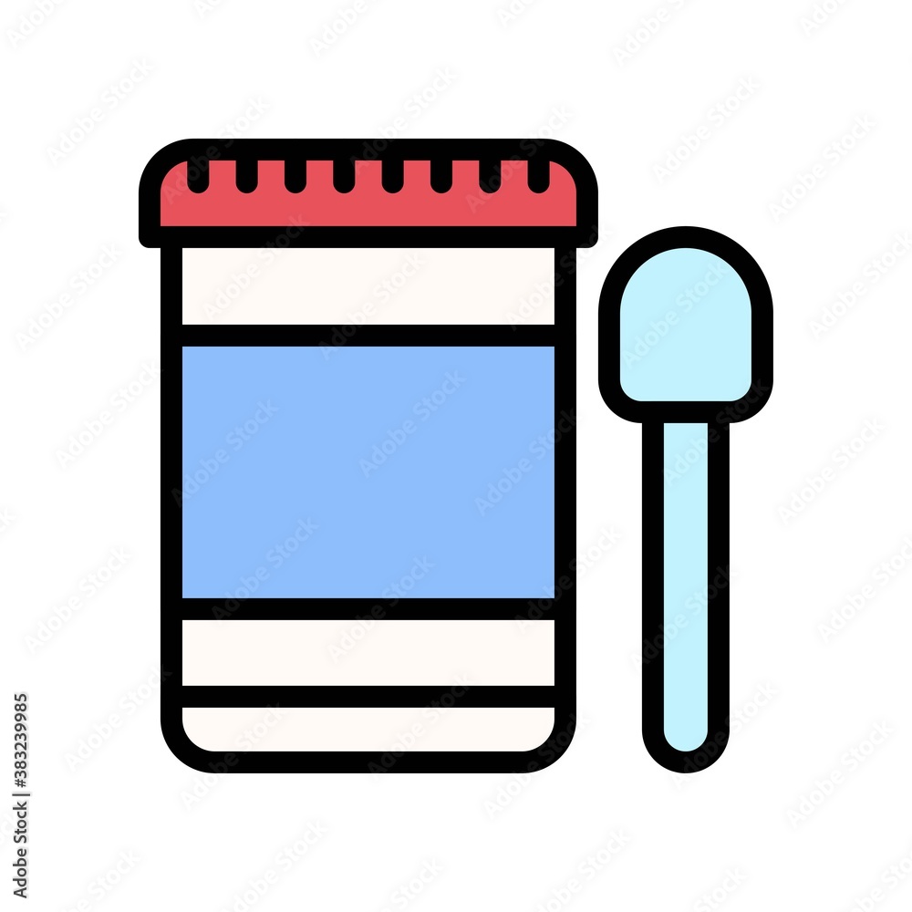 bakery shop icons related sugar box with spoon vectors with editable stroke, bakery shop icons related sugar box with spoon vectors with editable stroke,