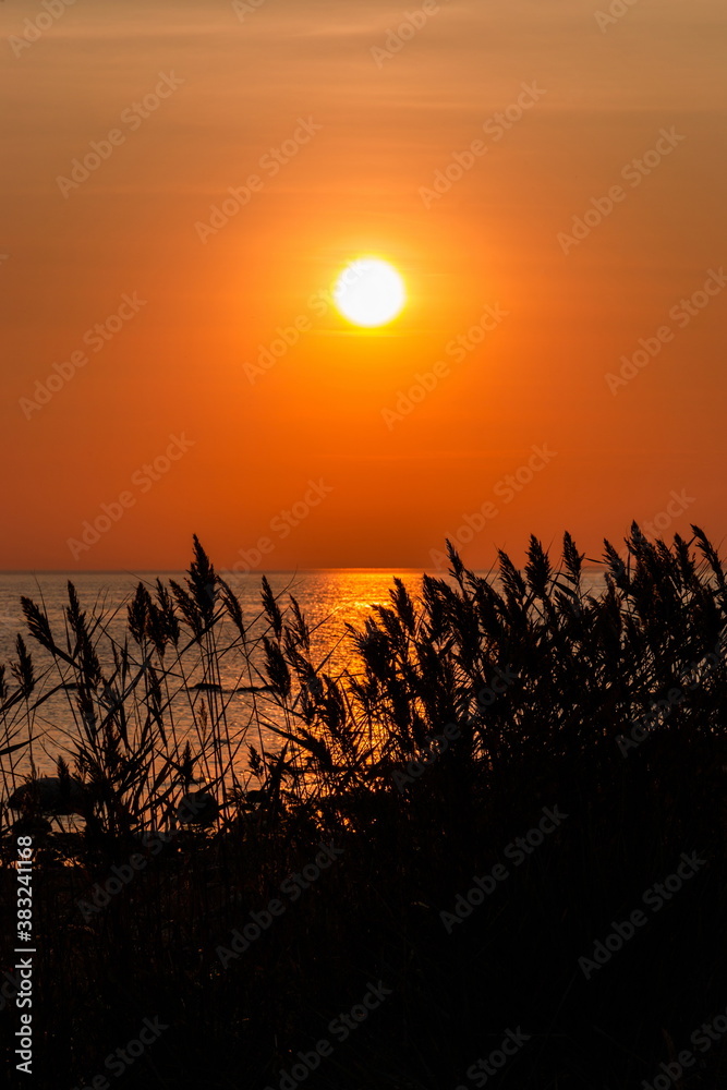 Sunset over Gulf of Finland. Sunset over Gulf of Finland.