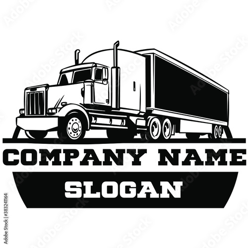 american truck logo on white background