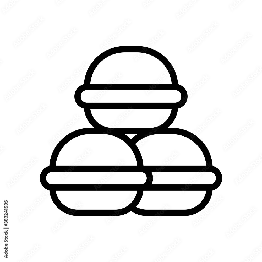 bakery shop icons related baked dorayaki or biscuits vectors in lineal style, bakery shop icons related baked dorayaki or biscuits vectors in lineal style,