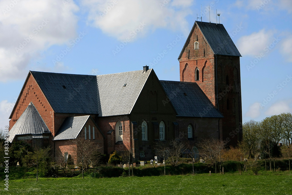 St. Johanniskirche in Nieblum,  Schleswig-Holstein, Deutschland, Europa  -- St. John's Church in Nieblum, Schleswig-Holstein, Germany, Europe