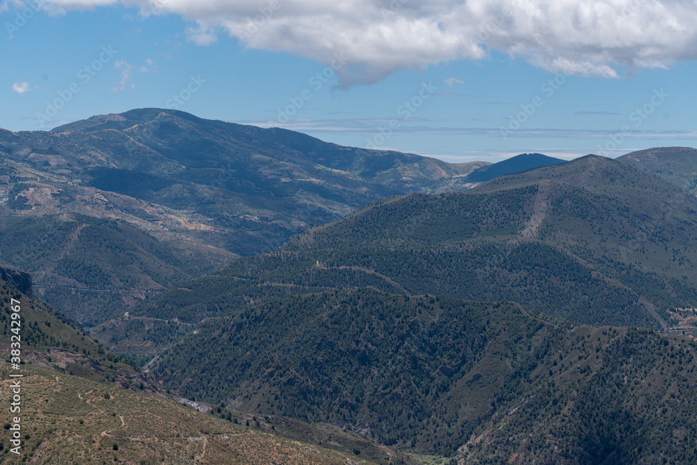 Mountainous landscape in the south of Spain