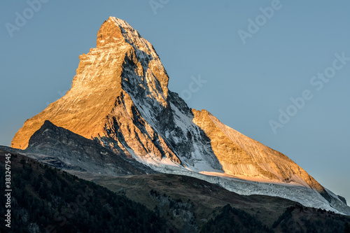 Beautiful Matterhorn in the switzerland, zermatt