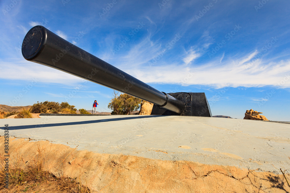 Battery de Castillitos in Spain. Tourist site Battery de Castillitos in Spain. Tourist site