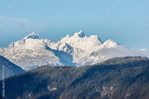 Snow-covered mountains in Tyrol