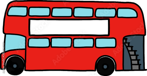 red bus double decker london coach