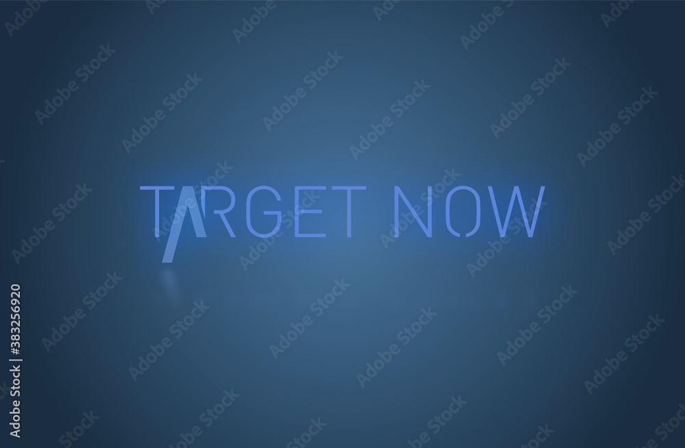Target now con sfondo colorato