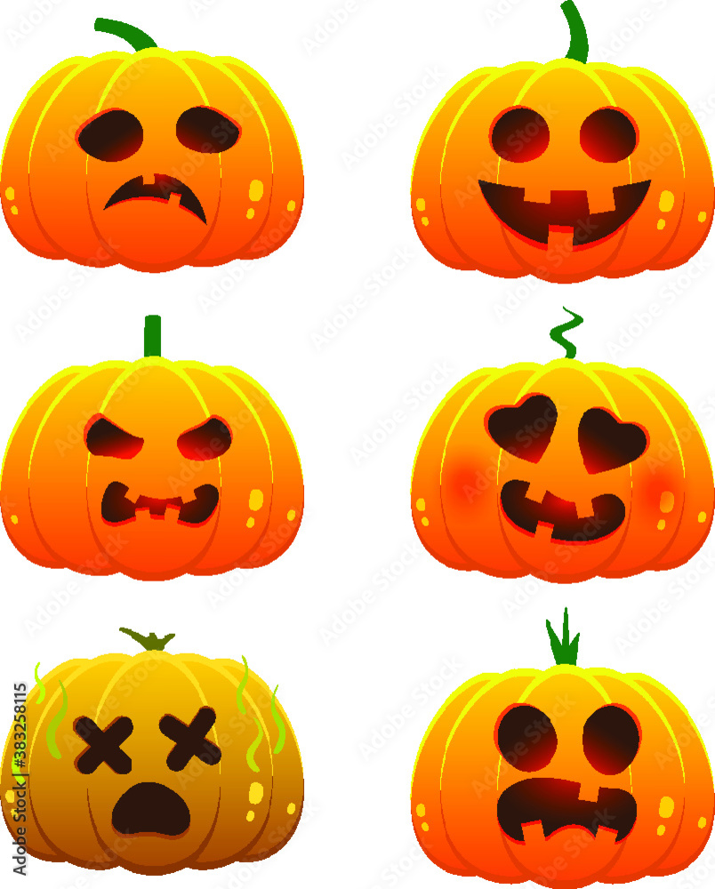 halloween pumpkin set halloween pumpkin set