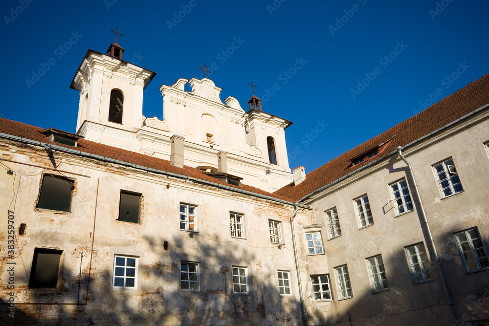 Dominican convent and Church of the Holy Spirit in the Old Town of Vilnius, Lithuania