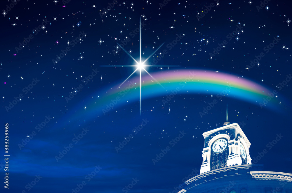 クリスマスの時計台 クリスマスの時計台
