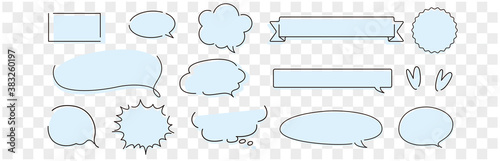 Speech bubble set Vector