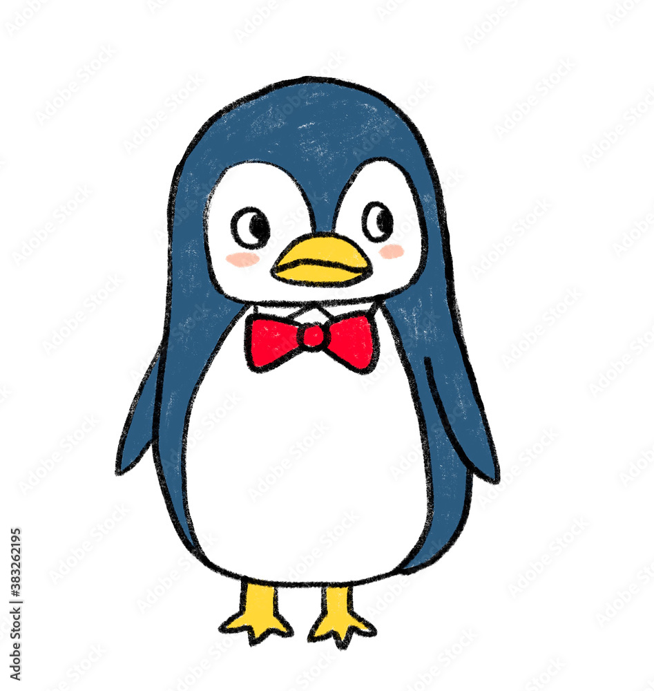 Obraz premium 蝶ネクタイをしたペンギン