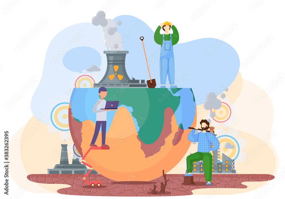 Harmful effects of human activity on the Earth. Air pollution