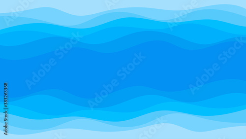 Abstract ocean wave fluid layer background vector illustration