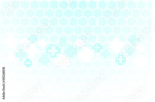 abstract healthy and medical background. Technology and science wallpaper template with hexagonal shape. Soft blue color medical banner. Modern template with space for text.
