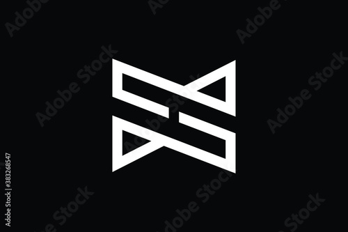 Minimal Innovative Initial XH logo and HX logo. Letter MH HM XH HX creative elegant Monogram. Premium Business logo icon. White color on black background