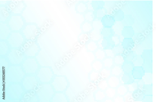 abstract healthy and medical background. Technology and science wallpaper template with hexagonal shape. Soft blue color medical banner. Modern template with space for text.