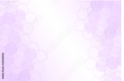 Abstract hexagon healthy symbol. Technology, molecular and science background. Soft purple color. Business vector illustration.