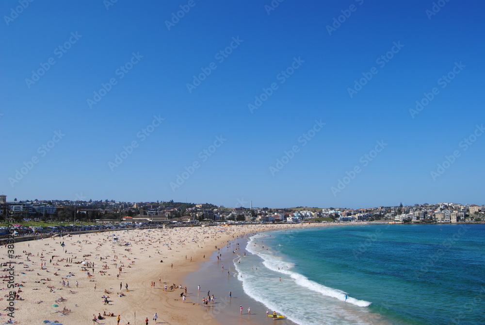 Bondi to Coogee walk on the sunny day in Sydney, Australia