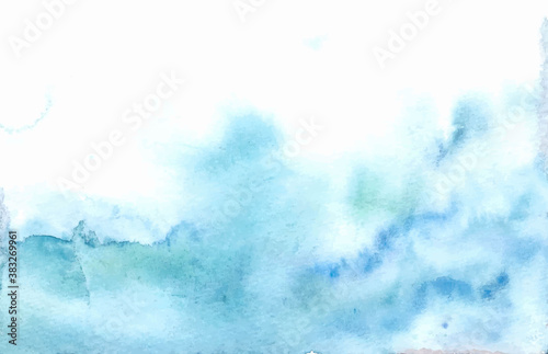 Fototapeta Naklejka Na Ścianę i Meble -  abstract blue watercolor background