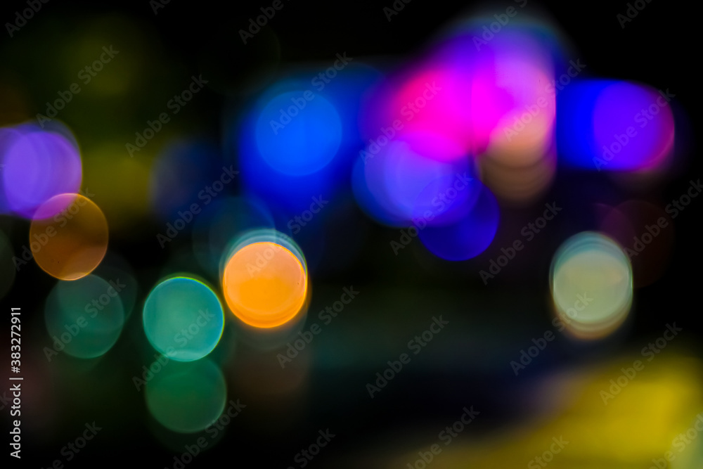 Multi colored street party Bokeh blurred out fairy lights Multi colored street party Bokeh blurred out fairy lights