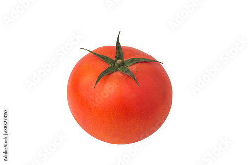 tomatoes on white background