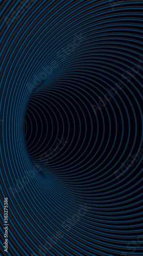 Tunnel or wormhole. Modern screen vector design for mobile