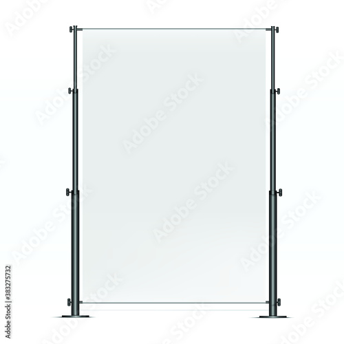 Step and repeat telescoping Backdrop Banner