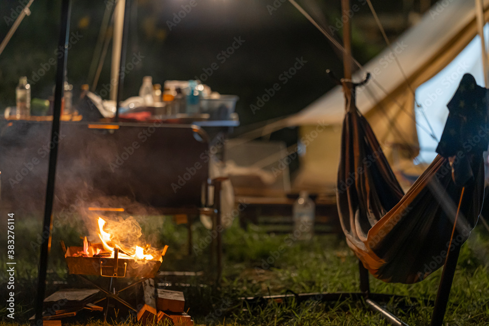 cooking on the campfire