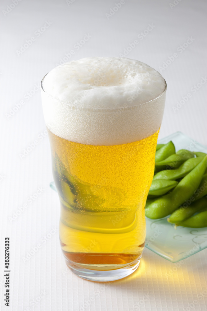 ビールと枝豆