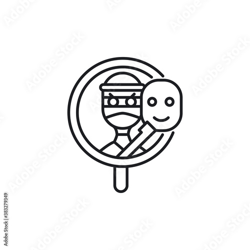 Fraud Detection Modern Simple UI Vector Icon