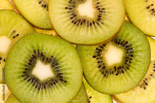 fresh and delicious kiwi isolated on white background 