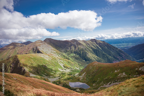 Dolné Jamnícke pleso.- secluded mountain range in Slovakian Tatra Mountains photo