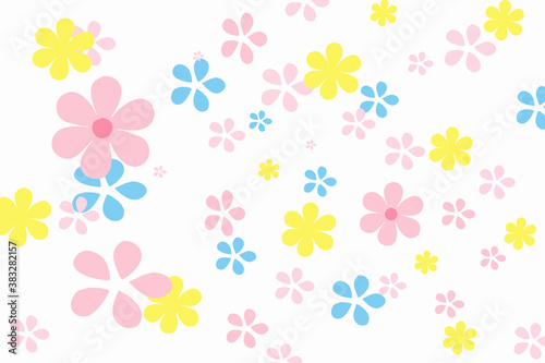 Wallpaper Mural カラフルな花 Torontodigital.ca