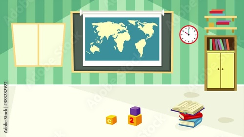 Teacher And Students At Classroom