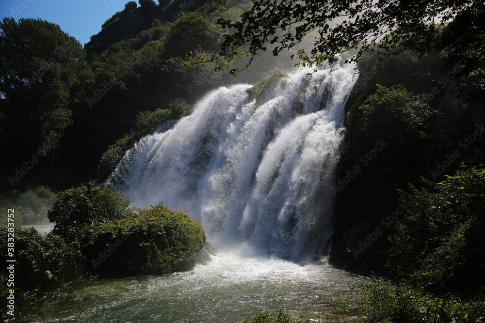 Fototapeta premium The splendid Marmore waterfalls in Italy