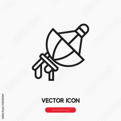 satellite dish icon vector sign symbol