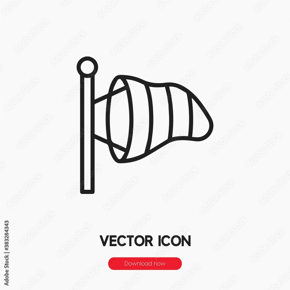windsock icon vector sign symbol