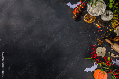 Halloween baking background