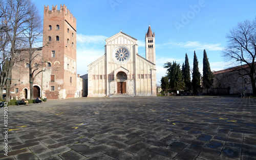 Verona is the most beautiful city in the Veneto after Venice. The river of Verona is the Adige that surrounds it. The Basilica of San Zeno is the most important Romanesque treasure of Verona