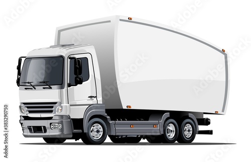 Cartoon delivery or cargo truck