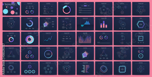 Big set of infographics elements. EPS10. Stock vector.