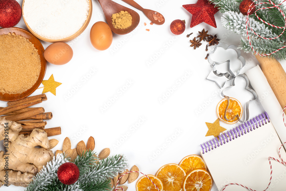 Christmas cookie cooking background Christmas cookie cooking background