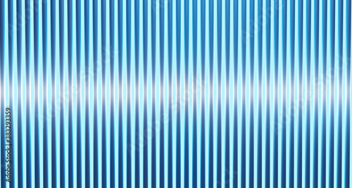 3d illustration Abstract background decorated with blue straight lines contrasting with transmitted light, technology, modern.