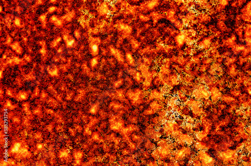 beautiful texture of fiery lava © fishjr