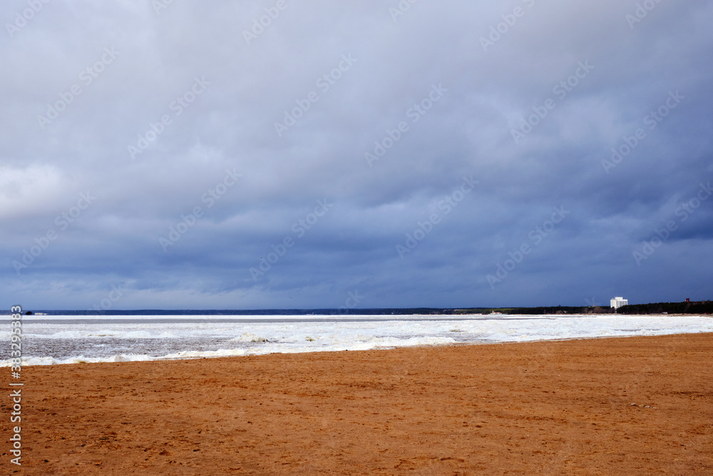 Stormy sky over the Gulf of Finland, Sestroretsk, Leningrad region Stormy sky over the Gulf of Finland, Sestroretsk, Leningrad region